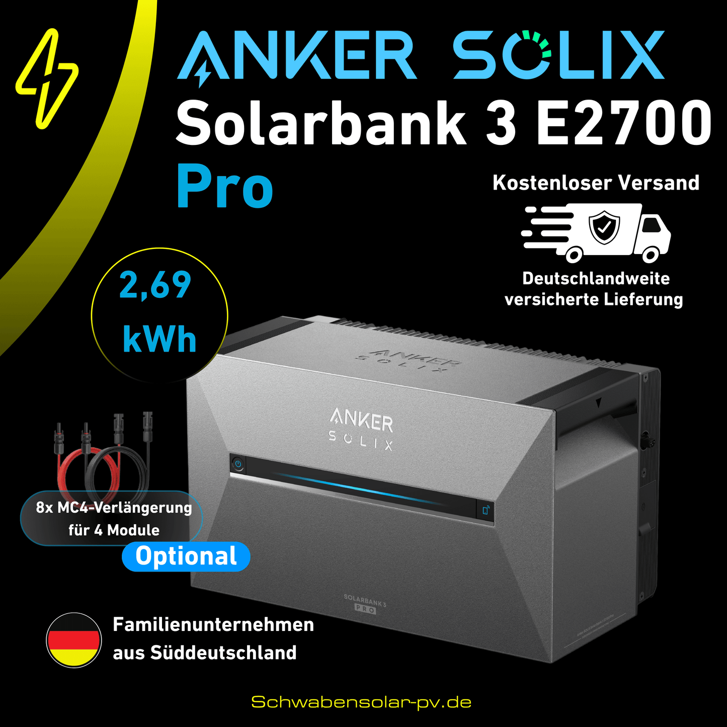 ANKER SOLIX Solarbank 3 E2700 Pro 2,69 kWh
