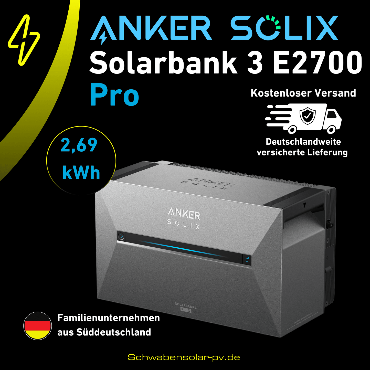 ANKER SOLIX Solarbank 3 E2700 Pro 2,69 kWh