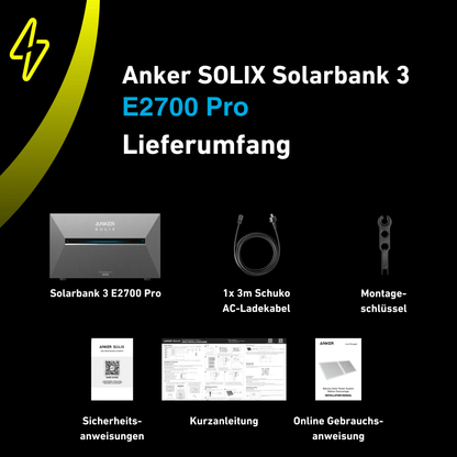 ANKER SOLIX Solarbank 3 E2700 Pro 2,69 kWh