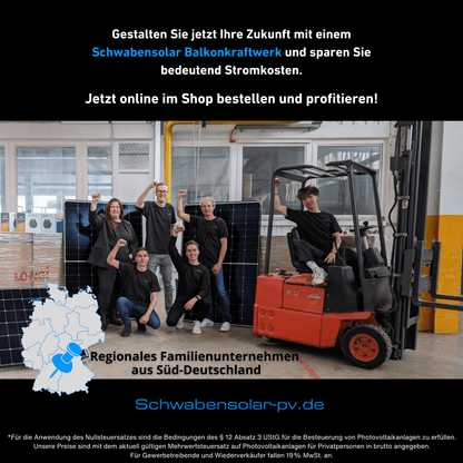 Schwabensolar Balkonkraftwerk 2000 Watt mit Anker SOLIX 3 E2700 Pro 2,69 kWh Speicher | Komplettset mit Flachdachhalterung