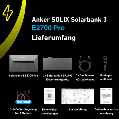 ANKER SOLIX Solarbank 3 E2700 Pro 8,07 kWh