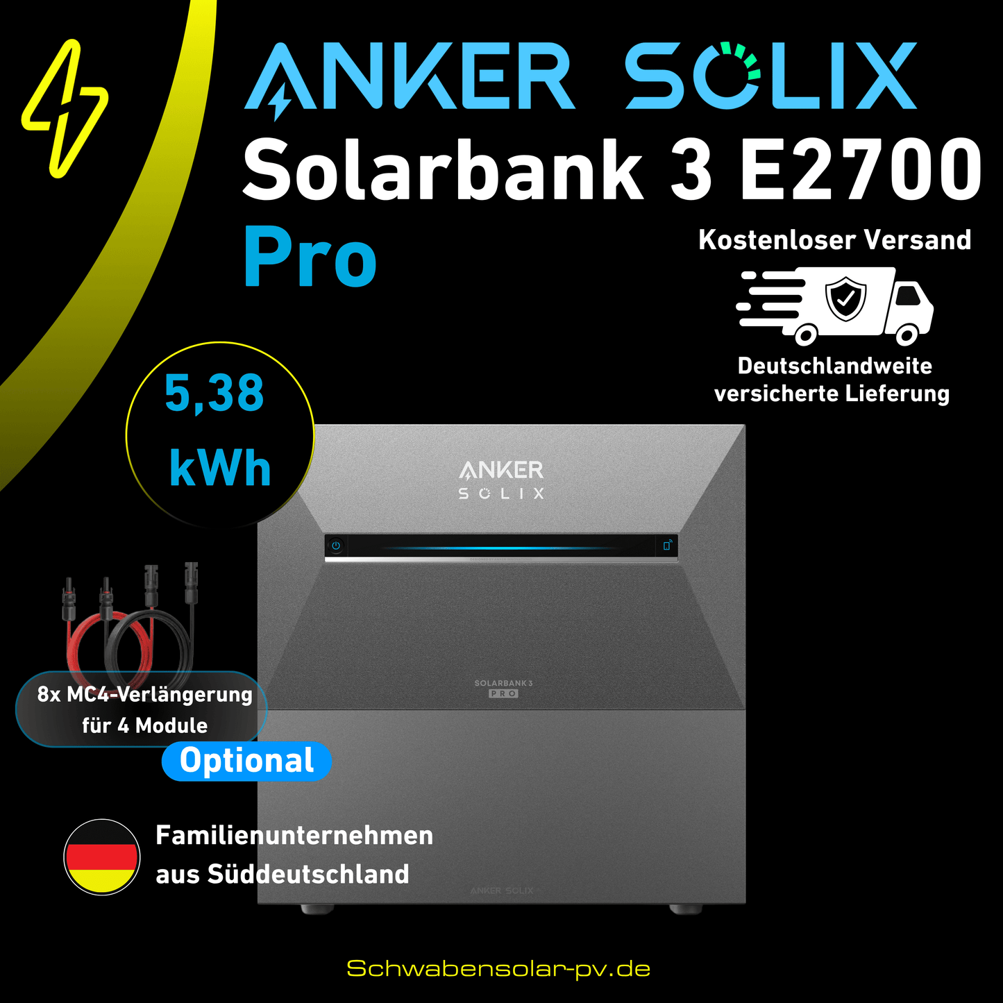 ANKER SOLIX Solarbank 3 E2700 Pro 5,38 kWh