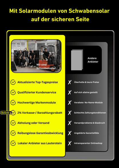 Ja Solar 500W Bifazial Glas-Glas Full Black JAM60D41 LB ab 68,90€ Stk. (gestaffelt)